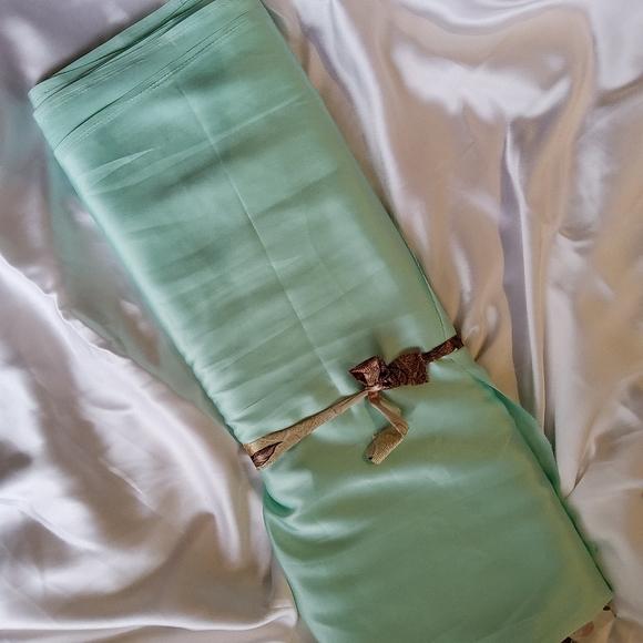 Satin Fabric (Mint Blue color, 5m)
